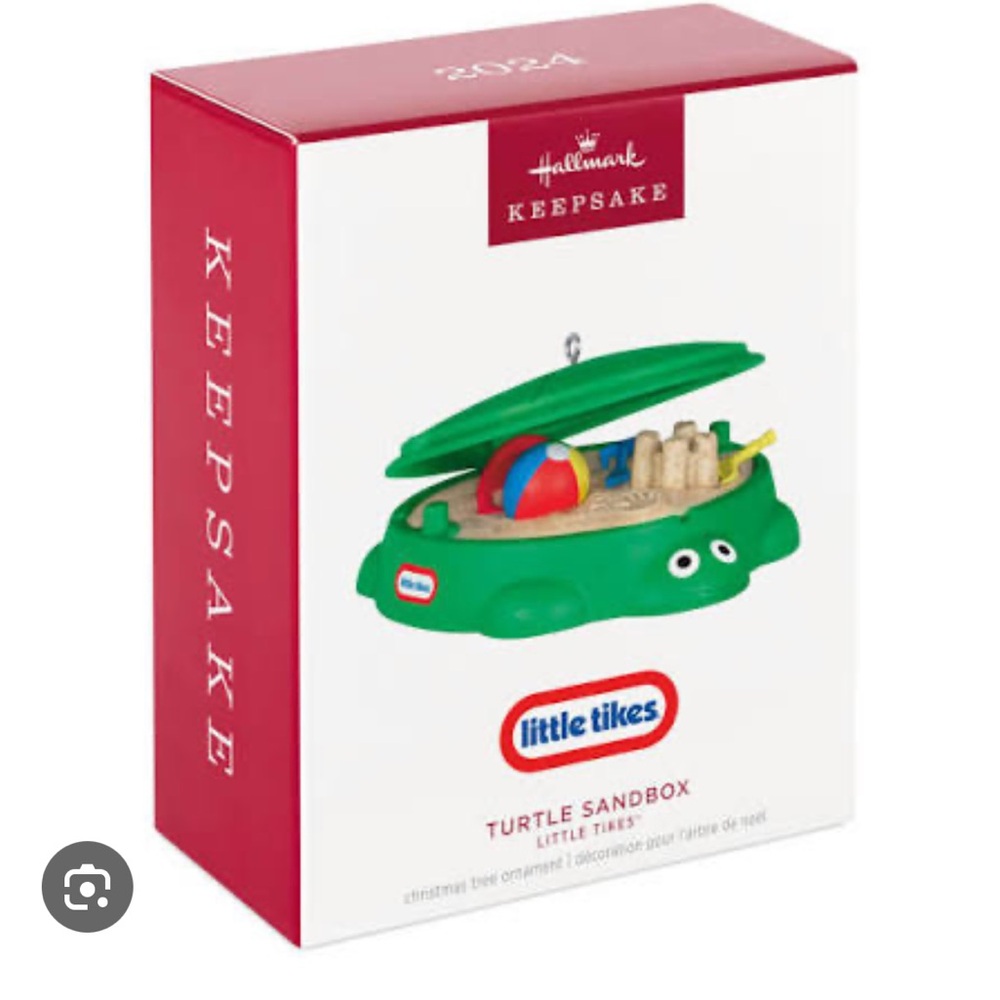 NIB Hallmark Keepsake Ornament 2024 Little Tikes Turtle Sandbox